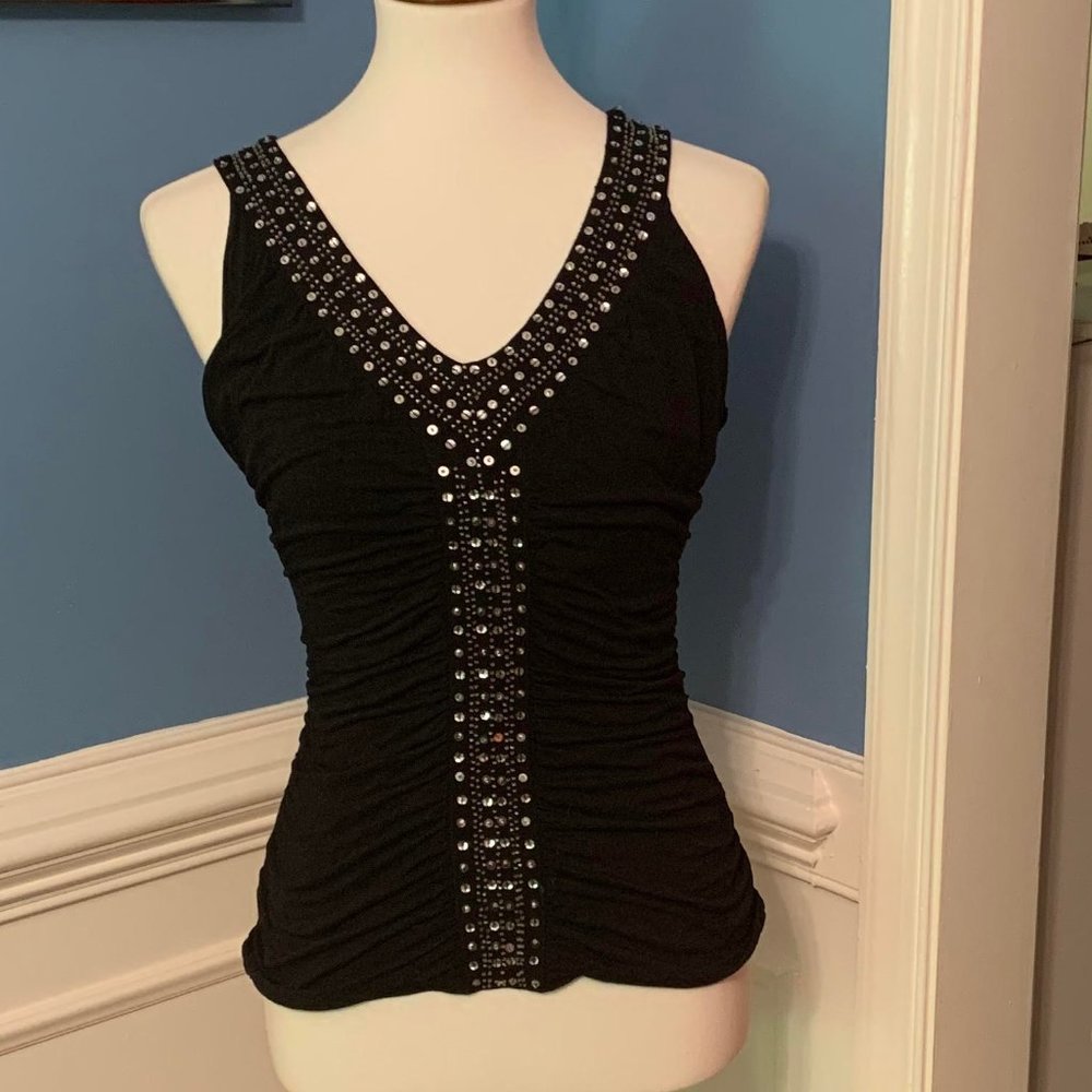 Arden B Embellished Sleeveless Top